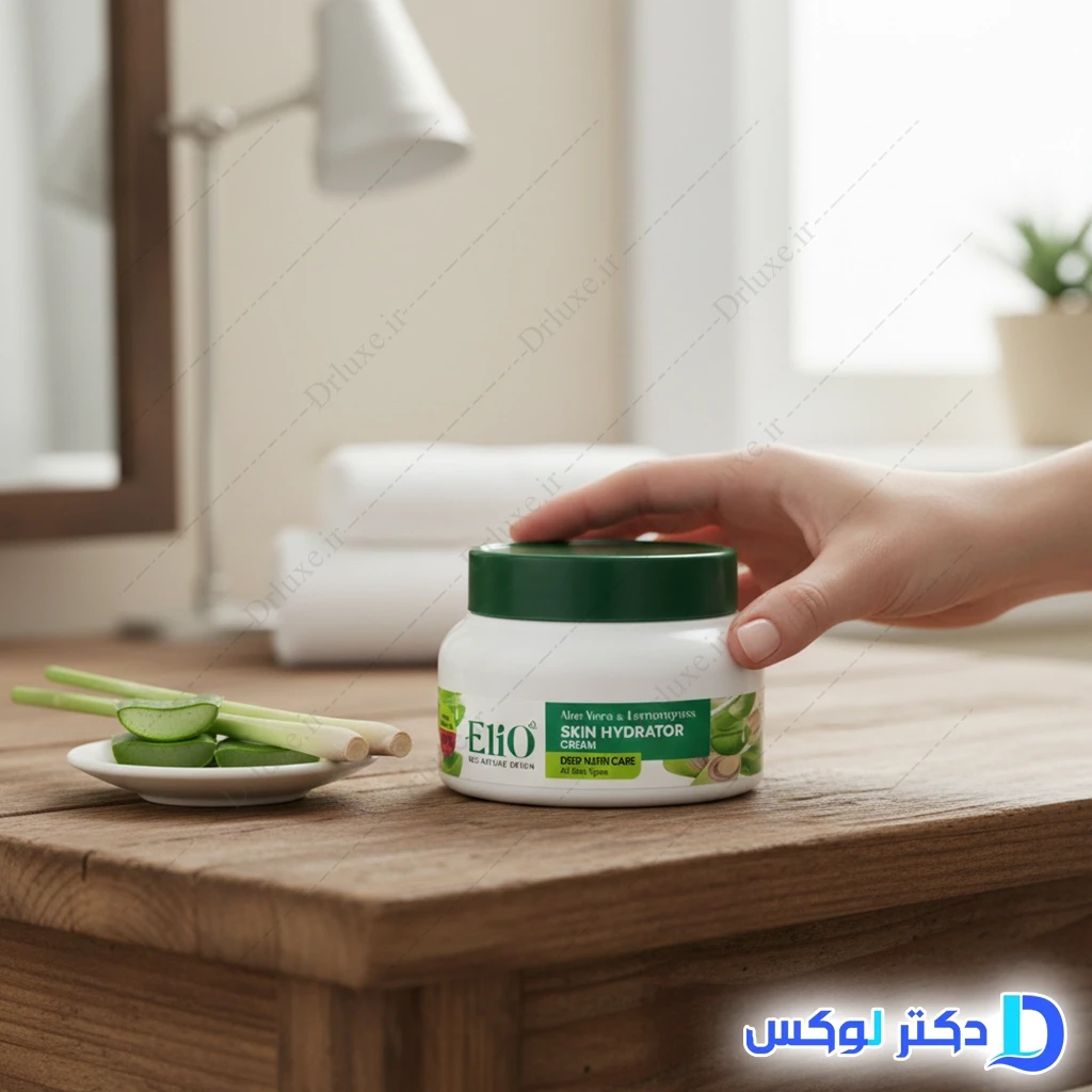 کرم مرطوب کننده کاسه‌ای آلوئه ورا و علف لیمو الیو 200 میلی‌لیتر